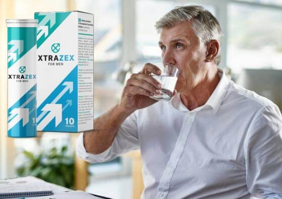xtrazex, мъж и чаша вода, как се пие - инструкции