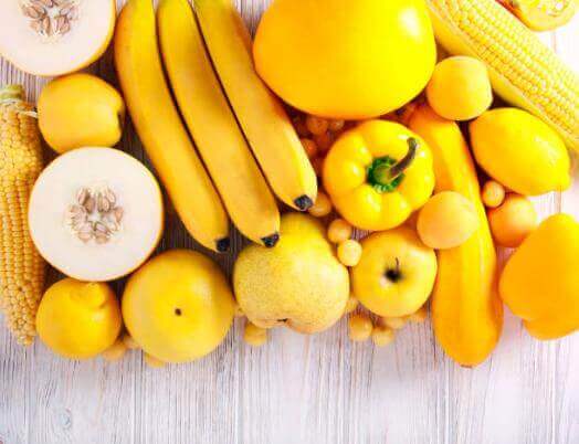 жълти плодове и зеленчуци
